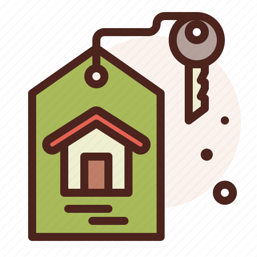 Assurance, house, key, tag icon - Download on Iconfinder