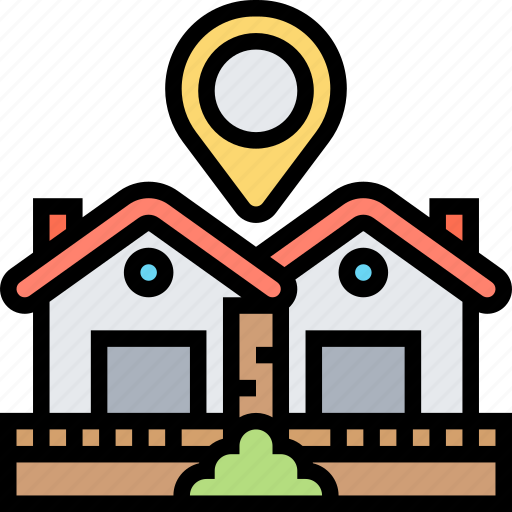 Residential, house, village, estate, community icon - Download on Iconfinder