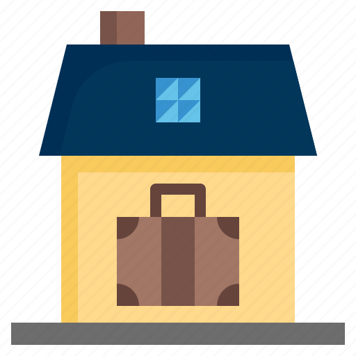 Baggage, suitcase, go, home, house, real, estate icon - Download on Iconfinder