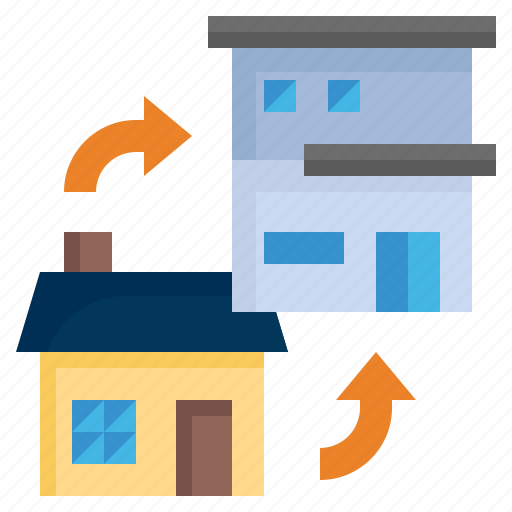 Replace, replacement, changing, moving, real, estate icon - Download on Iconfinder