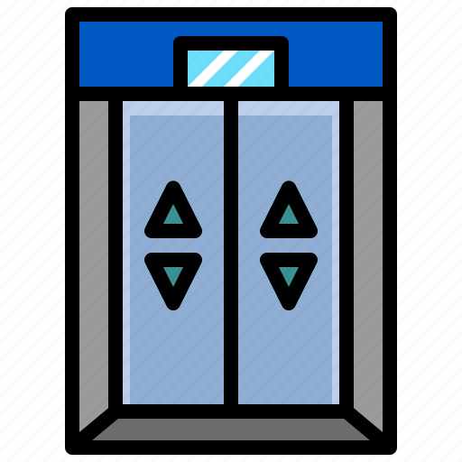 Elevator, lift, doors, electronics, transportation icon - Download on Iconfinder