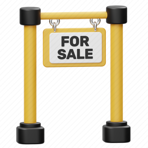 Sale, signboard, billboard, advertising, sign, advertisement, marketing 3D illustration - Download on Iconfinder