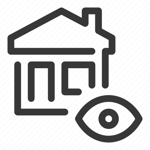 Home, house, real, estate, eye, look, view icon - Download on Iconfinder