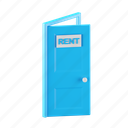 door, rent, real estate, property