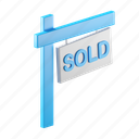sold, sign