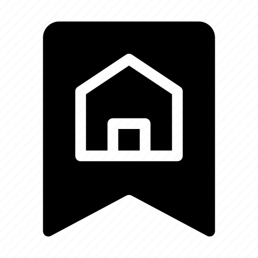 Bookmark, house, label, real estate icon - Download on Iconfinder