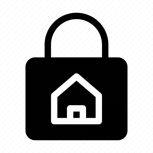 Padlock, house, lock, safety, security icon - Download on Iconfinder
