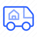 relocation, house, property, real, estate, truck