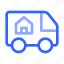 relocation, house, property, real, estate, truck 