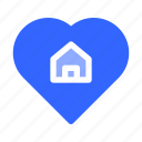 favorite, house, heart, love