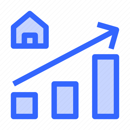 Property, house, investment, growth, increase icon - Download on Iconfinder