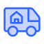 relocation, house, property, truck 