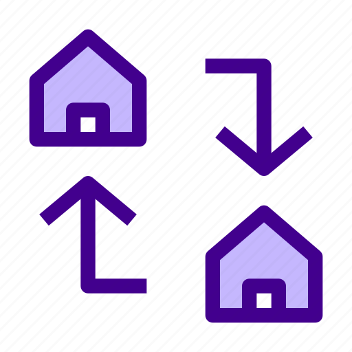 Business, house, exchange, property icon - Download on Iconfinder