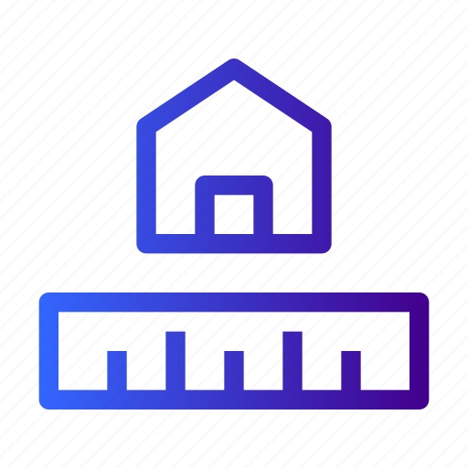 House, size, property, ruler, plan icon - Download on Iconfinder