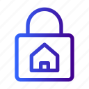 padlock, house, lock, safety, security