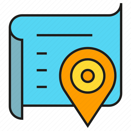 Location, map, paper, pin, tracking icon - Download on Iconfinder