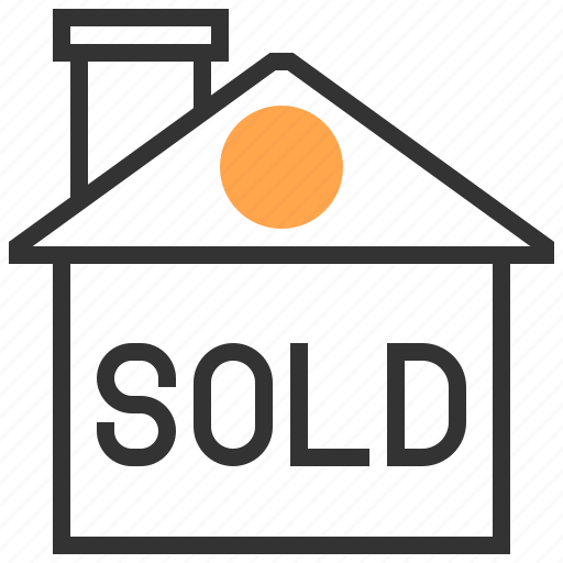 Architecture, building, estate, home, house, real, sold icon - Download on Iconfinder