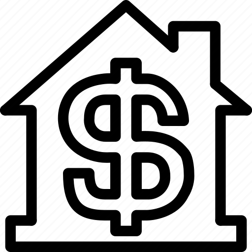 Home, house, currency, dollar, finance, money, real estate icon - Download on Iconfinder