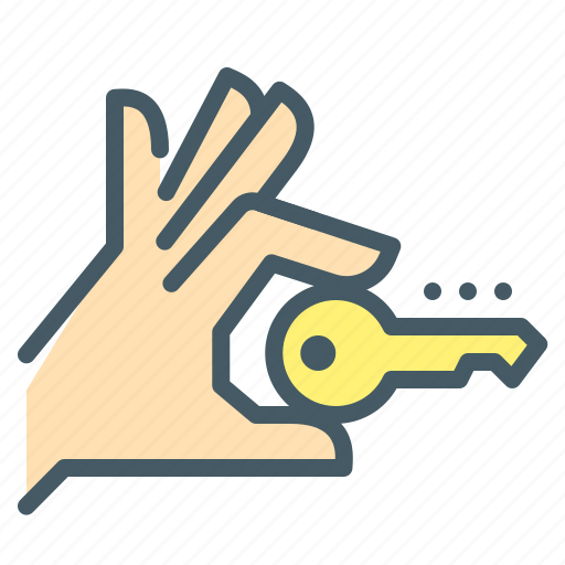 Hand, key, open, open the lock icon - Download on Iconfinder