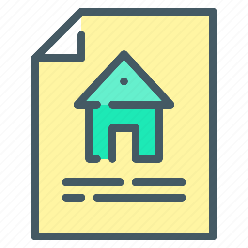 Contract, document, property, engineering icon - Download on Iconfinder