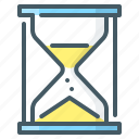deadline, hourglass, time