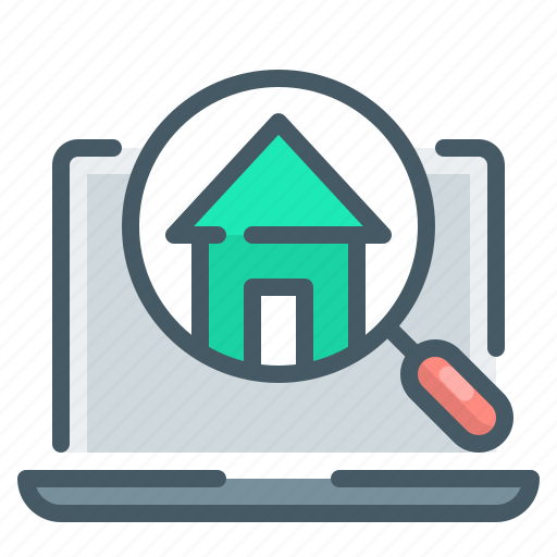Find, home, house, magnifier, magnifying, find home, find house icon - Download on Iconfinder