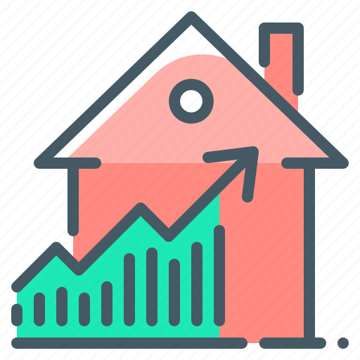 Growth, price, property, chart, pricing, real estate icon - Download on Iconfinder