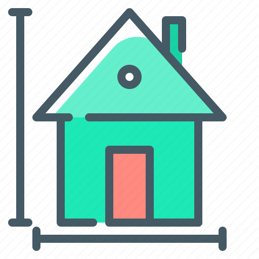 House, measurement, size, home icon - Download on Iconfinder