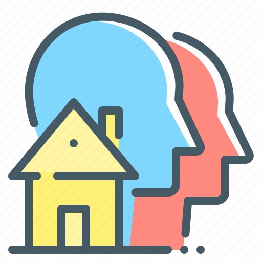 Co-living, estate, home, house, living, sharing, home sharing icon - Download on Iconfinder