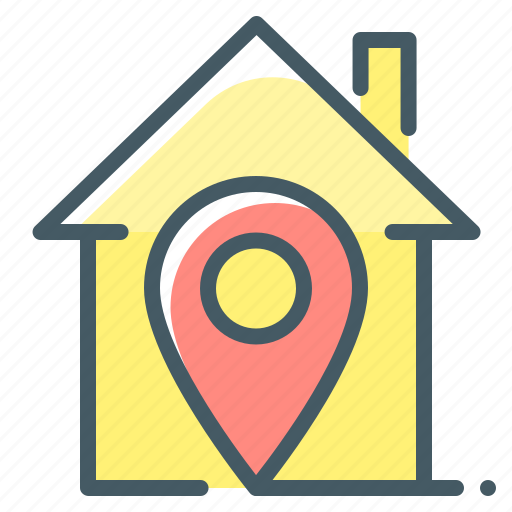Estate, home, house, navigation, pin, location icon - Download on Iconfinder