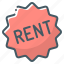 badge, promotion, rent 