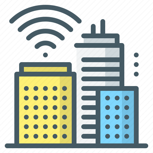Buildings, business, city, offices, smart, business center, smart city icon - Download on Iconfinder