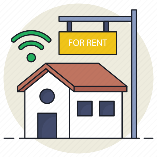 Smart home, home, for rent, property, real estate, wireless icon - Download on Iconfinder