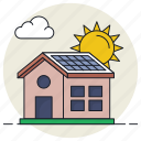 smart, house, home, sun, property, real estate, solar panel