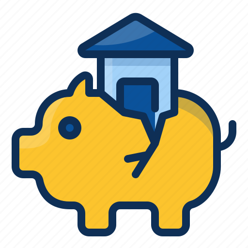 Architechture, building, house, realestate, piggy, bank, real estate icon - Download on Iconfinder