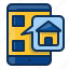 building, house, realestate, advertising, online, searching, smartphone 
