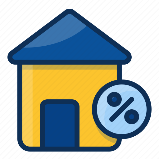 Architechture, building, house, realestate, percentage, interest, rate icon - Download on Iconfinder