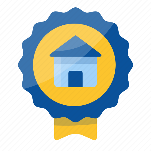 Building, house, medal, award, badge, real estate, architecture icon - Download on Iconfinder