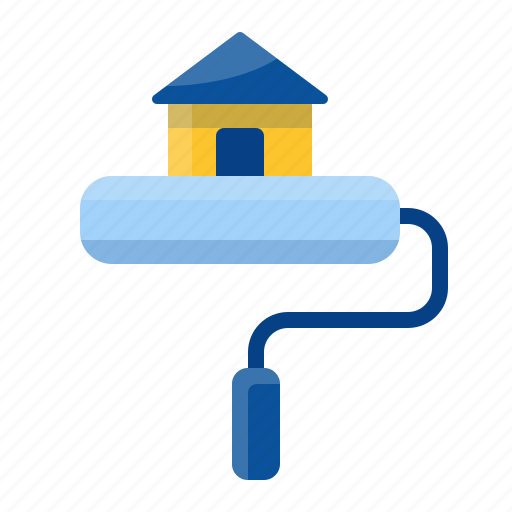 Building, house, repair, renovate, painted, architecture, tool icon - Download on Iconfinder