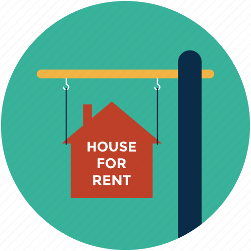 Real estate, rent, rent sign, rent tag, rental house, rental sign, tolet house icon - Download on Iconfinder