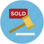 property service, property sold, real estate, sell label, sold, sold sign 