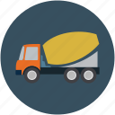 cement truck, concrete, concrete truck, construction, truck, vehicle