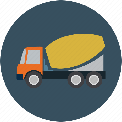 Cement truck, concrete, concrete truck, construction, truck, vehicle icon - Download on Iconfinder