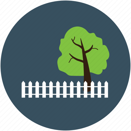 Boundary wall, forest fencing, house fence, house fencing, park fencing, tree fencing, wooden boundary icon - Download on Iconfinder