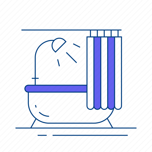 Bathtub, bathroom relaxation, bathtub comfort, personal rejuvenation, bath experience icon - Download on Iconfinder