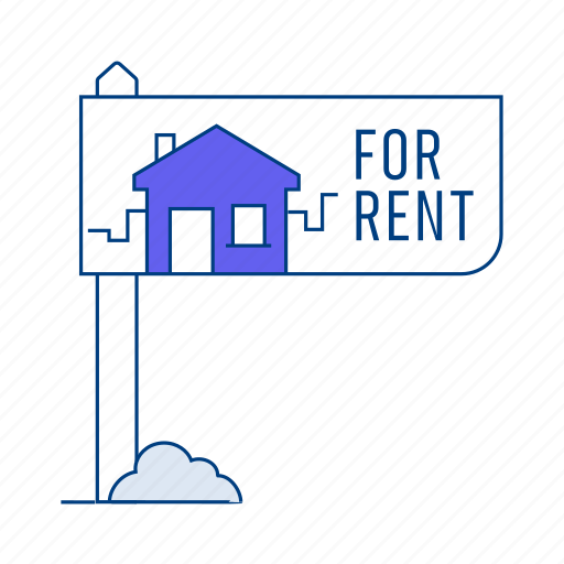 Rent, for rent, signboard, rental availability, property for rent, rental opportunities, estate icon - Download on Iconfinder
