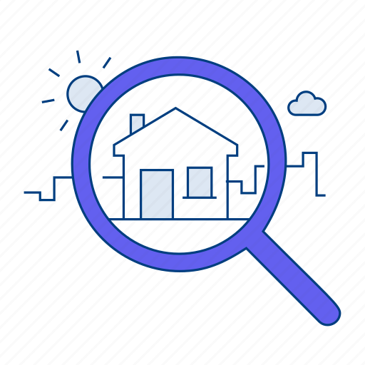Home, search, house search, icon, various concepts, property quest, home search icon - Download on Iconfinder