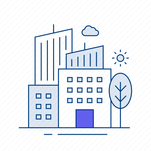 Skyscraper, urban landmarks, tall buildings, cityscape, urban environments, architecture, office icon - Download on Iconfinder