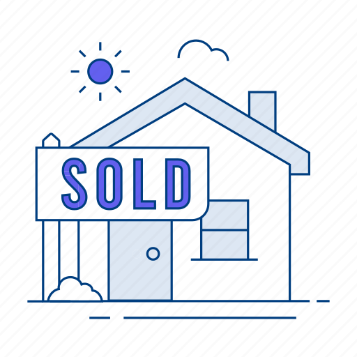 Sold house, property sold, real estate success, sold sign, property achievement, successful sale icon - Download on Iconfinder