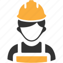 builder, constructor, helmet, worker icon